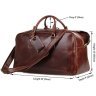 Кожаная дорожная сумка коричневого цвета в стиле винтаж Vintage (14359) - 3