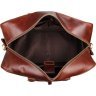 Кожаная дорожная сумка коричневого цвета в стиле винтаж Vintage (14359) - 7