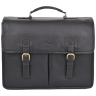 Солидный мужской портфель из фактурной кожи через плече Ashwood Gareth Briefcase коричневого цвета 94351 фото №1 Солидный мужской портфель из фактурной кожи через плече Ashwood Gareth Briefcase коричневого цвета 94351 modnotak фото - 1