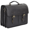 Солидный мужской портфель из фактурной кожи через плече Ashwood Gareth Briefcase коричневого цвета 94351 фото №2 Солидный мужской портфель из фактурной кожи через плече Ashwood Gareth Briefcase коричневого цвета 94351 modnotak фото - 2