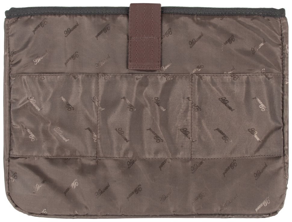 Солидный мужской портфель из фактурной кожи через плече Ashwood Gareth Briefcase коричневого цвета 94351 modnotak фото №9