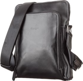 Якісна чоловіча сумка-планшет з гладкої шкіри на блискавковій застібці SHVIGEL (11101)