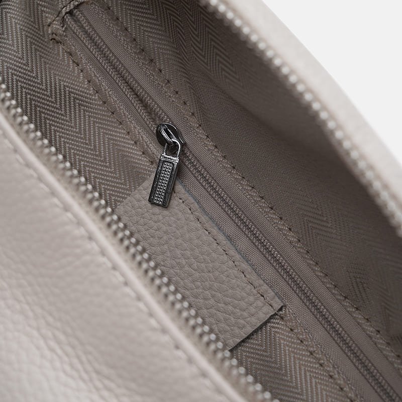 Сумка-бананка для женщин белого цвета из кожи флотар с монетницей Borsa Leather 104551 фото №4 Сумка-бананка для женщин белого цвета из кожи флотар с монетницей Borsa Leather 104551 modnotak фото №4