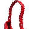 Яркая женская сумка-багет из фактурной кожи красного цвета KARYA (2420837) - 6