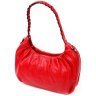 Яркая женская сумка-багет из фактурной кожи красного цвета KARYA (2420837) modnotak фото - 24