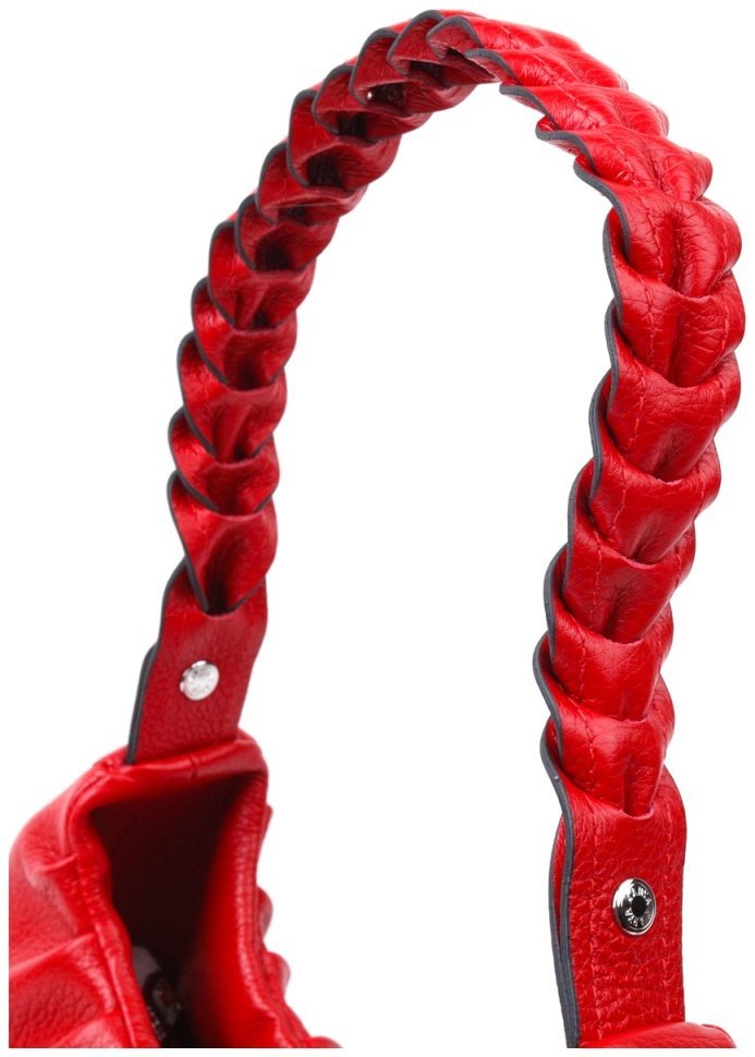 Яркая женская сумка-багет из фактурной кожи красного цвета KARYA (2420837) modnotak фото №30