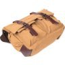 Текстильна сумка на плече пісочного кольору Vintage (20149) - 4