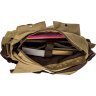 Текстильна сумка на плече пісочного кольору Vintage (20149) - 7