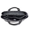 Містка сумка-портфель з м'якої шкіри чорного кольору - DESISAN (11586) - 5