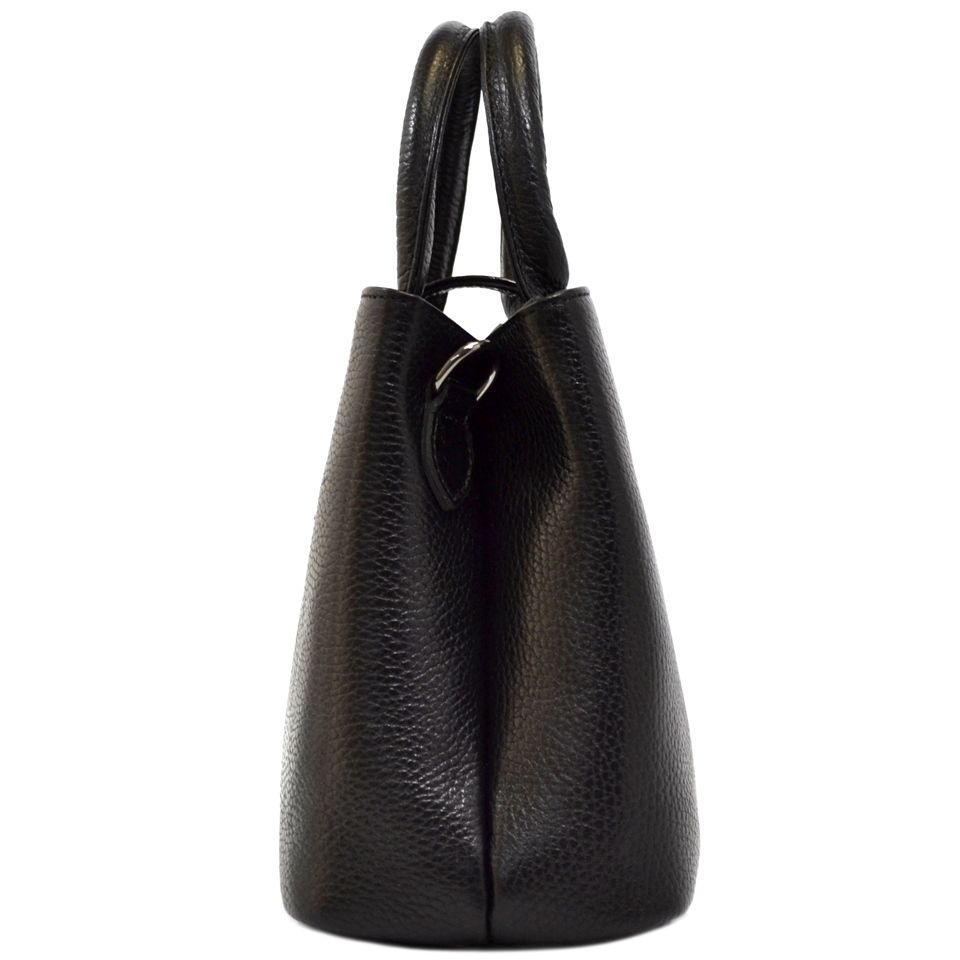 Чорна жіноча сумка з турецької шкіри Desisan (28303)