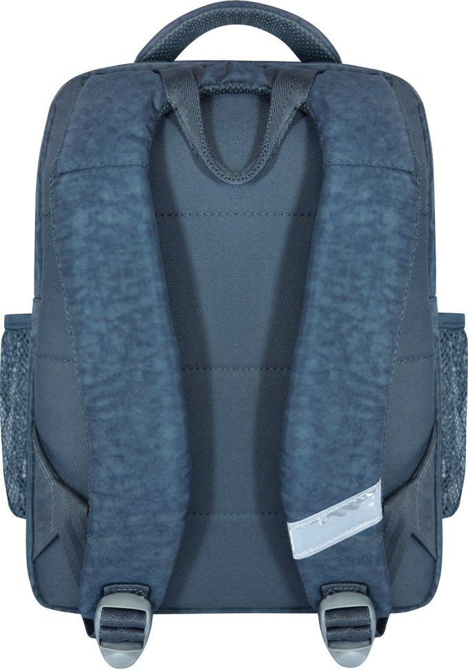 Сірий місткий шкільний рюкзак із текстилю з котом Bagland 55751