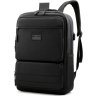 Вместительный мужской рюкзак из черного полиэстера на молнии Monsen (21470) - 1