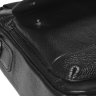 Чоловіча сумка середнього розміру із натуральної шкіри чорного кольору з ручками Keizer (21365) - 7