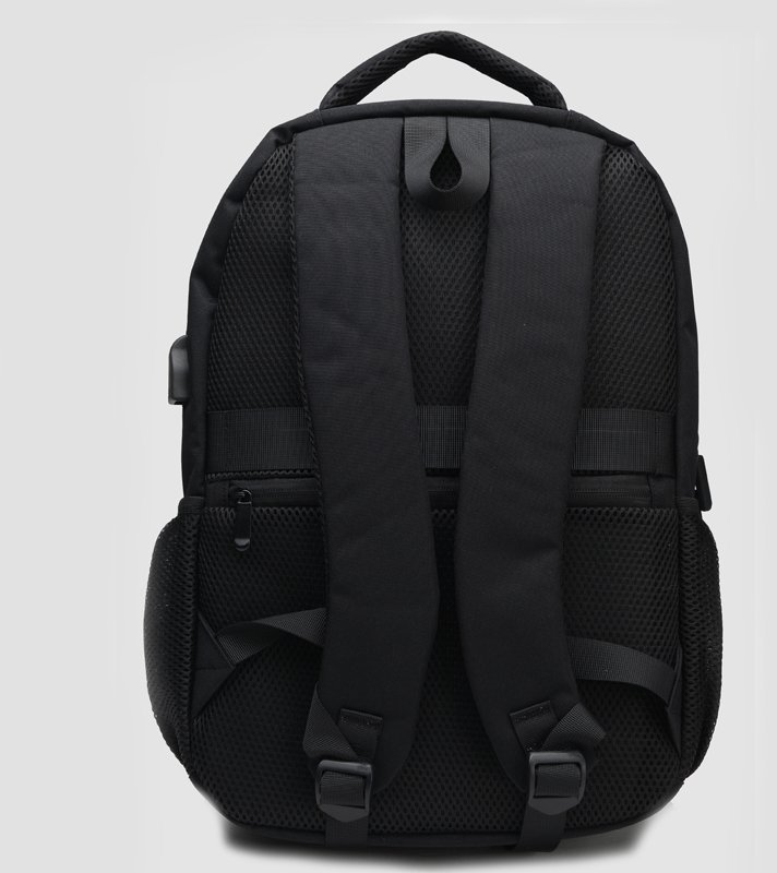 Черный мужской рюкзак из текстиля на молнии Monsen (56951)