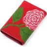 Жіночий гаманець з натуральної шкіри морського ската червоного кольору STINGRAY LEATHER (024-18077) - 2