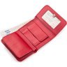 Жіночий гаманець з натуральної шкіри морського ската червоного кольору STINGRAY LEATHER (024-18077) - 4