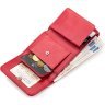 Жіночий гаманець з натуральної шкіри морського ската червоного кольору STINGRAY LEATHER (024-18077) - 5