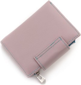 Розовый женский кошелек из натуральной кожи с монетницей ST Leather 1767251