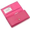 Кожаный кошелек розового цвета с дополнительным блоком внутри BOSTON (16253) - 3