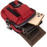 Чоловіча сумка на пояс з нейлону червоного кольору Vintage (20647) - 3