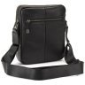 Чоловіча шкіряна сумка-планшет чорного кольору на дві блискавки Tavinchi 77551 - 3