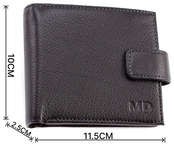 Мужской кожаный кошелек на магните MD Leather (16595) фото №3 Мужской кожаный кошелек на магните MD Leather (16595) modnotak фото №3