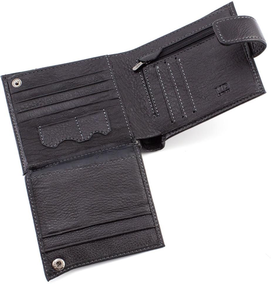 Чоловік шкіряний гаманець на магніті MD Leather (16595)