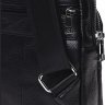 Мужская кожаная сумка-рюкзак через плечо черного цвета Keizer (22095) - 5