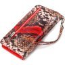 Лакований жіночий гаманець-клатч з натуральної шкіри з тисненням під змію CANPELLINI (2421541) - 2