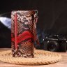 Лакированное женский кошелек-клатч из натуральной кожи с тиснением под змею CANPELLINI (2421541) - 8