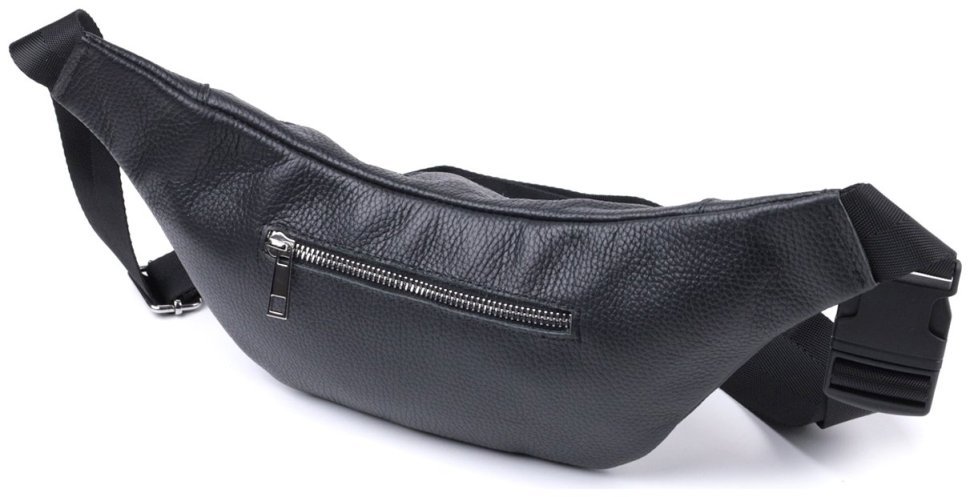 Універсальна сумка-бананка з натуральної шкіри Shvigel 2422824 Чорна фото №2 Універсальна сумка-бананка з натуральної шкіри Shvigel 2422824 Чорна modnotak фото №2