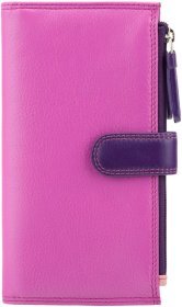 Рожево-фіолетовий жіночий купюрник із натуральної шкіри з RFID - Visconti Bermuda 68751