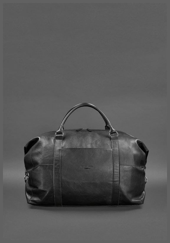 Мужская дорожная сумка из качественной натуральной кожи черного цвета BlankNote 78851 фото №4 Мужская дорожная сумка из качественной натуральной кожи черного цвета BlankNote 78851 modnotak фото №4