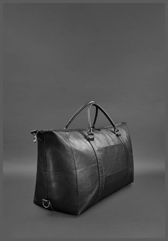 Мужская дорожная сумка из качественной натуральной кожи черного цвета BlankNote 78851 фото №5 Мужская дорожная сумка из качественной натуральной кожи черного цвета BlankNote 78851 modnotak фото №5