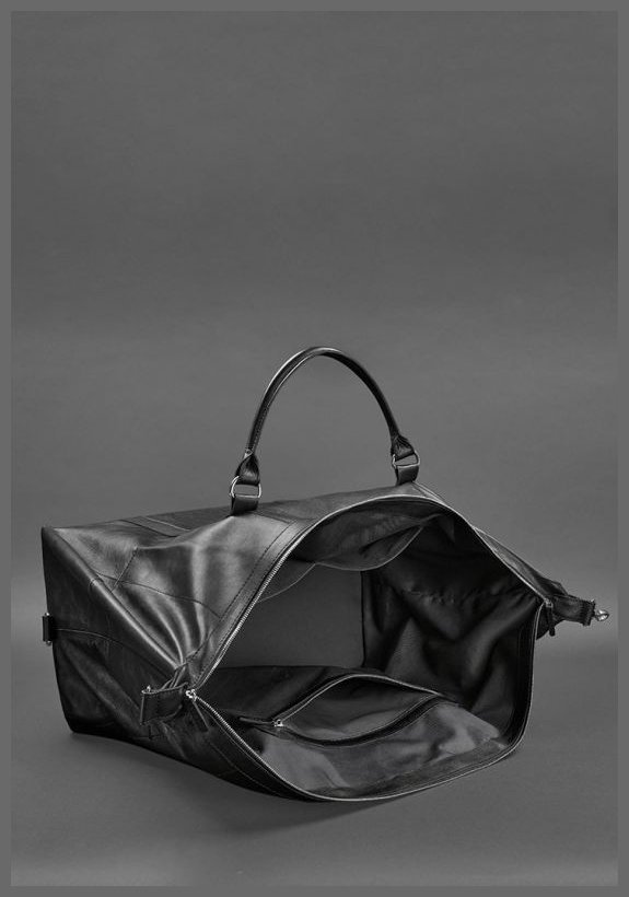 Мужская дорожная сумка из качественной натуральной кожи черного цвета BlankNote 78851 фото №6 Мужская дорожная сумка из качественной натуральной кожи черного цвета BlankNote 78851 modnotak фото №6