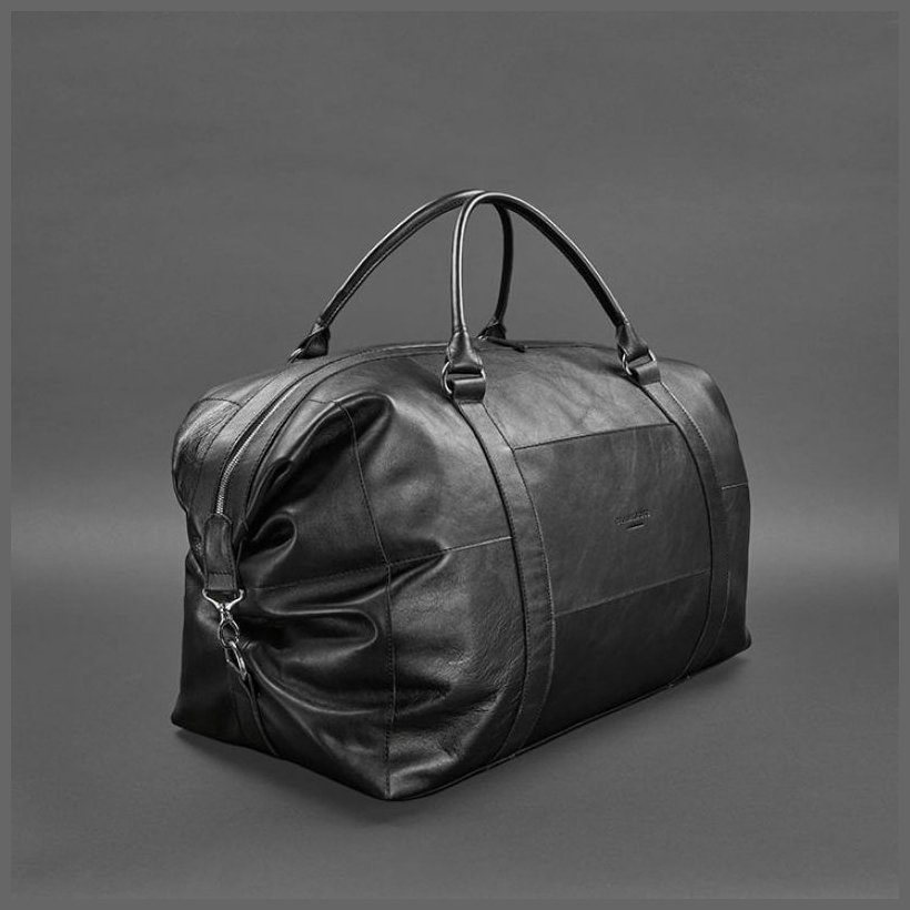 Мужская дорожная сумка из качественной натуральной кожи черного цвета BlankNote 78851 фото №8 Мужская дорожная сумка из качественной натуральной кожи черного цвета BlankNote 78851 modnotak фото №8