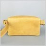 Желтая женская сумка-бананка из кожи крейзи хорс BlankNote 78951 - 4