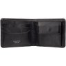 Черное мужское портмоне под плетенку из натуральной кожи Visconti Sergio 69251 - 13