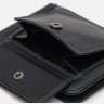 Mужской кожаный зажим для купюр черного цвета на магнитах Ricco Grande (59551) - 5