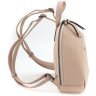 Женский пудровый рюкзак небольшого размера из натуральной фактурной кожи KARYA 69751 - 2