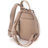 Женский пудровый рюкзак небольшого размера из натуральной фактурной кожи KARYA 69751 - 3