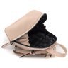 Женский пудровый рюкзак небольшого размера из натуральной фактурной кожи KARYA 69751 - 6