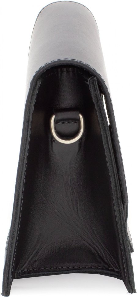 Жіноча шкіряна сумка з гладкої шкіри високої якості з клапаном на магніті Grande Pelle (15596)