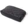 Черная женская сумка-кроссбоди из натуральной стеганной кожи Vintage 2422315 - 3