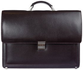 Чоловічий портфель із натуральної шкіри Desisan 81252 Коричневий