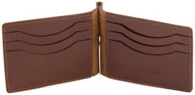 Мужской тонкий зажим из гладкой кожи ST Leather (16840)