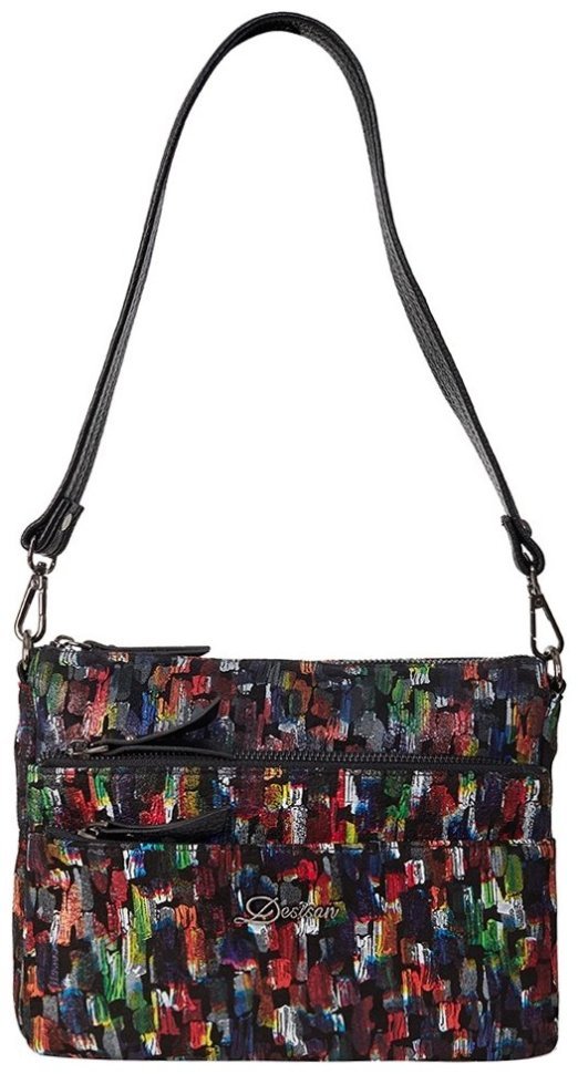 Яркая вместительная женская сумка из натуральной кожи Desisan 81552 разноцветная фото №1 Яркая вместительная женская сумка из натуральной кожи Desisan 81552 разноцветная modnotak фото №1