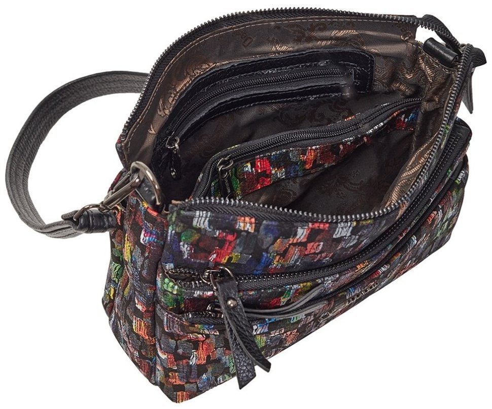 Яркая вместительная женская сумка из натуральной кожи Desisan 81552 разноцветная фото №6 Яркая вместительная женская сумка из натуральной кожи Desisan 81552 разноцветная modnotak фото №6