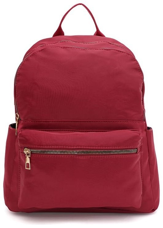 Червоний жіночий текстильний рюкзак на два відділення Monsen 71852