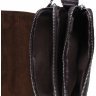 Мужская коричневая сумка-планшет из натуральной кожи на три отдела Keizer (15667) - 6